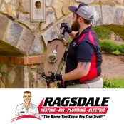 Ragsdale electrician installing an outdoor lighting fixture